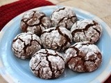 Chocolate Espresso Crinkle Cookies