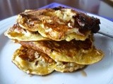 Four Ingredient Chocolate Chip Pancakes