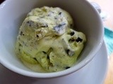 Homemade Mint Chocolate Ice Cream with Fresh Mint