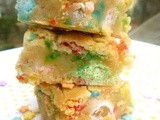 Peanut Butter Funfetti Cake Blondies (and the Dagoba Chocolate Giveaway Winner!)