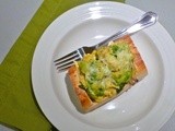 Scrambled Egg & Veggie Baguette  Boats 