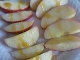 Two Favorite Snacks: Apple Slices with Honey & Cinnamon and Ooey Gooey Banana & Peanut Butter