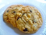 White Chocolate, Cranberry, Banana Chip Cookies