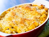 Baked Bacon and Spinach Macaroni and Cheese