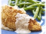 Fried Chicken with Creamy Gravy - Diabetic Friendly Recipe