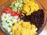 Avocado Black Bean and Corn Salad