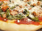 Broccoli Rabe and Sausage Pizza