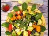 Butternut Squash Arugula Winter Raspberry Salad