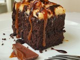 Chocolate Caramel Poke Cake