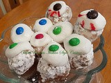 Donut Hole Halloween Eyeball Instructions