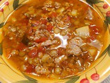 Grandma's Lentils and Sausage Soup