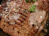 Grilled Steak with Chianti Butter