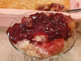 Homemade Red Raspberry Cobbler