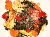Italian Peppers Eggs and Spinach Omelet Recipe