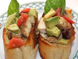 Lime Chicken Avocado Bruschetta