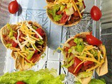 Mini Tortilla Chili Bowls