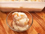 No Churn Peach Ice Cream