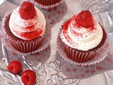 Raspberry Red Velvet Cupcakes