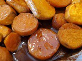 Roasted Glazed Sweet Potato Cinnamon Slices