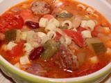 Sausage and Meatball Minestrone Soup Recipe