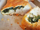 Spinach Roll Stuffed Pizza Dough