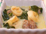 Tuscan Sausage And Spinach Tortellini Soup