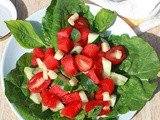 Watermelon Basil Salad Recipe
