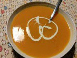 Carrots soup with miso paste
