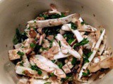 Easy starter with fresh mushrooms and lemon juice