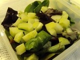 Lunch box: Salad with prawns