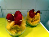 Mango and Raspberry easy dessert