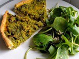 Onion vegan quiche