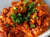 Risotto chorizo and tomato