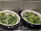 Spinach with cream