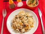 Corn & Methi Pulao - Corn & Fenugreek leaves pulao