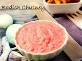 Radish Chutney - Quickie