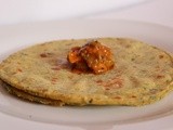 Spinach Potato Roti - Aloo Palak Roti