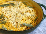 Creamy Pumpkin Pasta with Parmesan & Fresh Sage