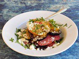 Grilled Eggplant & Tomato Stacks