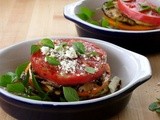 Heirloom Tomato & Grilled Eggplant Stacks