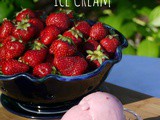 Homemade Fresh Strawberry Ice Cream