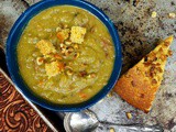 Old-Fashioned Ham Bone Split Pea Soup {Slow Cooker}