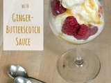 Raspberry Ginger-Butterscotch Sundae