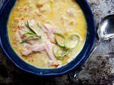 Smoked Salmon Chowder {with Leeks & Fresh Tarragon}