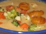 Sweet Potato Pumpkin Gnocchi Soup