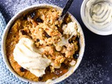 Carrot Cake Mug Cake with Instant Cream Cheese Icing