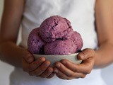 Five Ingredient Blueberry Cheesecake Ice Cream