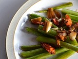 Twice Cooked Kale Stalks with Garlic and Chilli