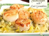 Scallops with Leek Grenobloise