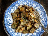 Choosing Sides iv: Sunchokes (aka Jerusalem Artichokes) with a Garlic Mojo